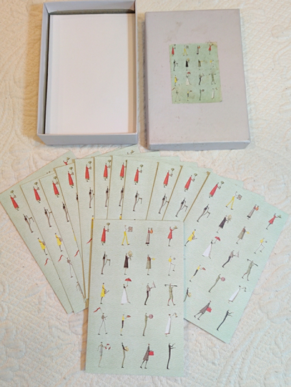 Roger La Borde Design 12 Note/Greeting Cards by Laura Stodart w Envelopes 1999